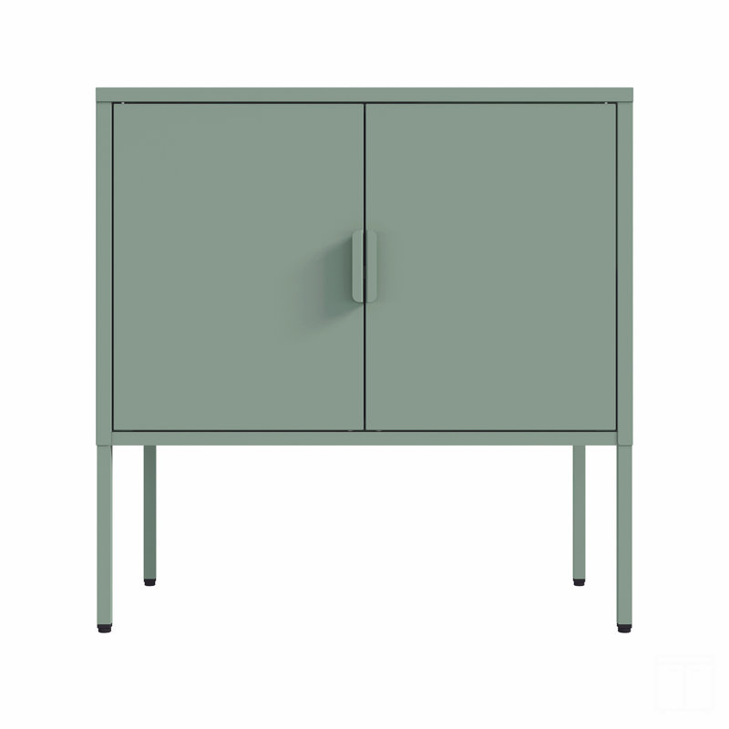 24" Metal Accent Cabinet, Green