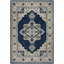 Tapis oriental bleu marine / crème Aurelle-47358778