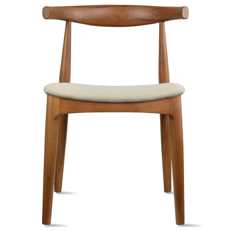 Clouser Faunsdale Dining Chair - Upholstered Fabric Slat Back Side Chair with Cushion Seat - Kitchen & Home Accent Chair, 2