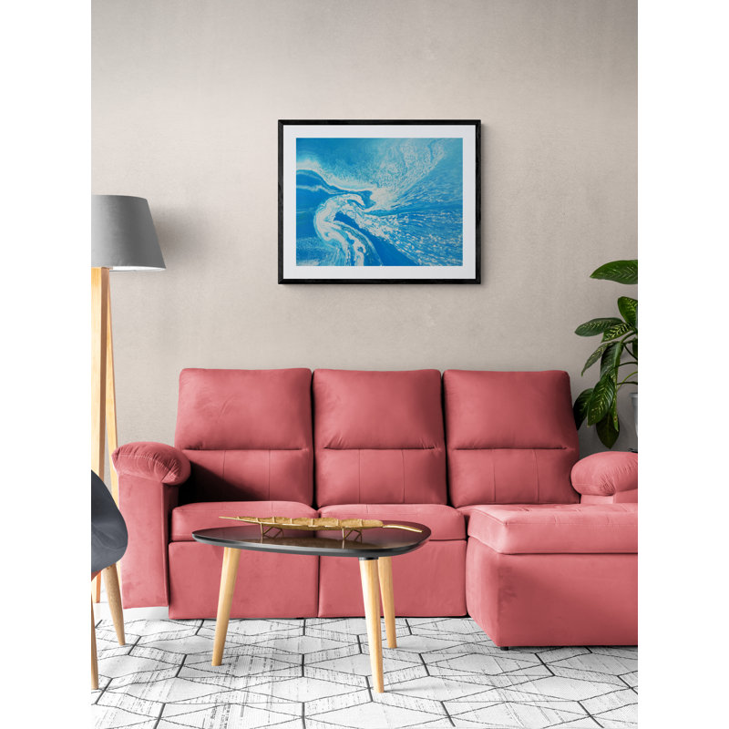 Sea Serpent Print by Will Birdwell, Black Framed Paper, 25.25" H x 31.25" W