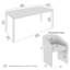 Table de salle à manger 70W et 6 chaises rembourrées pour la salle à manger-123300968