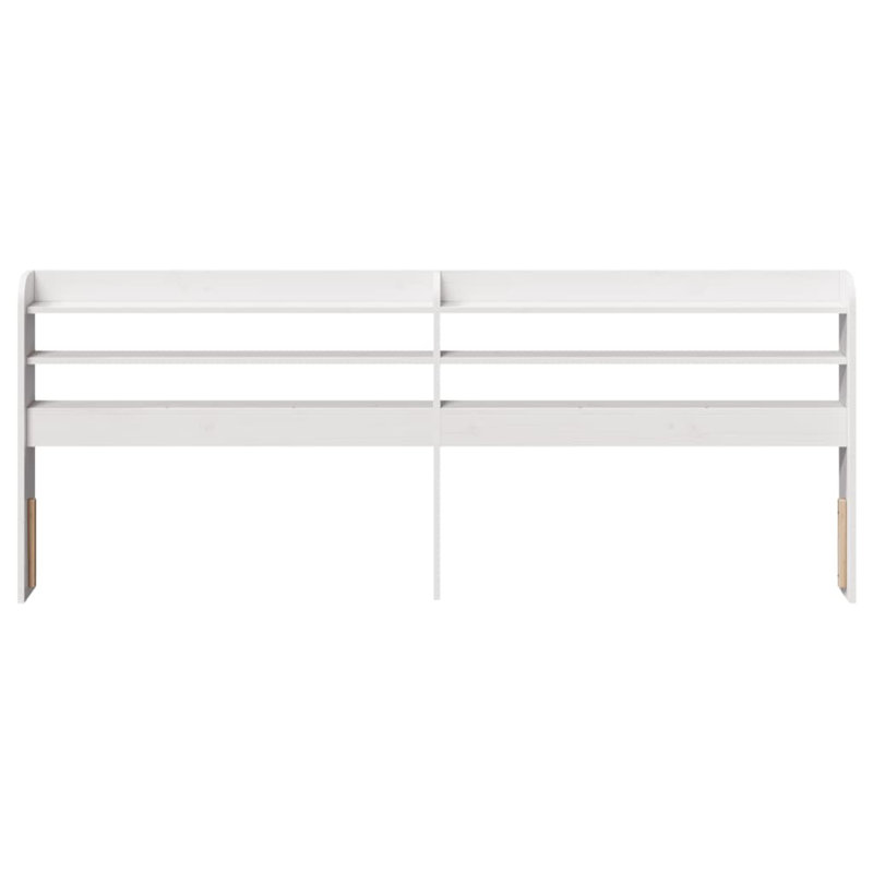 Solid Wood Headboard, White, Super King (6')