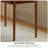 Simple Rectangular Medium Cherry Wood Writing Desk-709931753