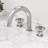 Wythe Widespread 3-Hole Bathroom Faucet, 2-Handle High Arc With Wheel Knob Handles In Brushed Nickel-88783411