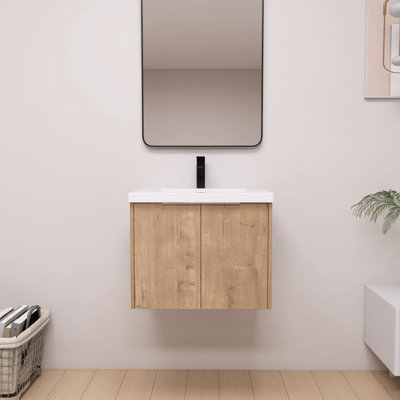 Acorn 24'' Single Sink Vanity with 2 Doors and Resin Basin Sink