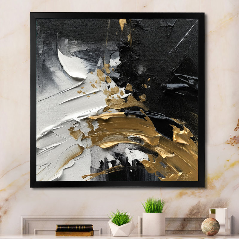 «Mystery Awakening VII», reproduction sur toile, H 16 po x l 16 po x P 1 po, Impression noire sur toile encadrée