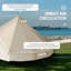 Tente campagnarde pour 10 personnes Outsunny