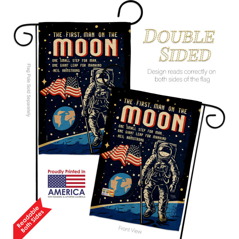 Double Sided 18.5'' H x 13'' W Polyester Garden Flag