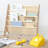 3 Sprouts - Book Shelf - Kids Book Rack Organizer  - Baby Room Bookcase, Beige