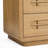 Xandra 2-Drawers Natural Honey Oak Solid Wood Nightstand