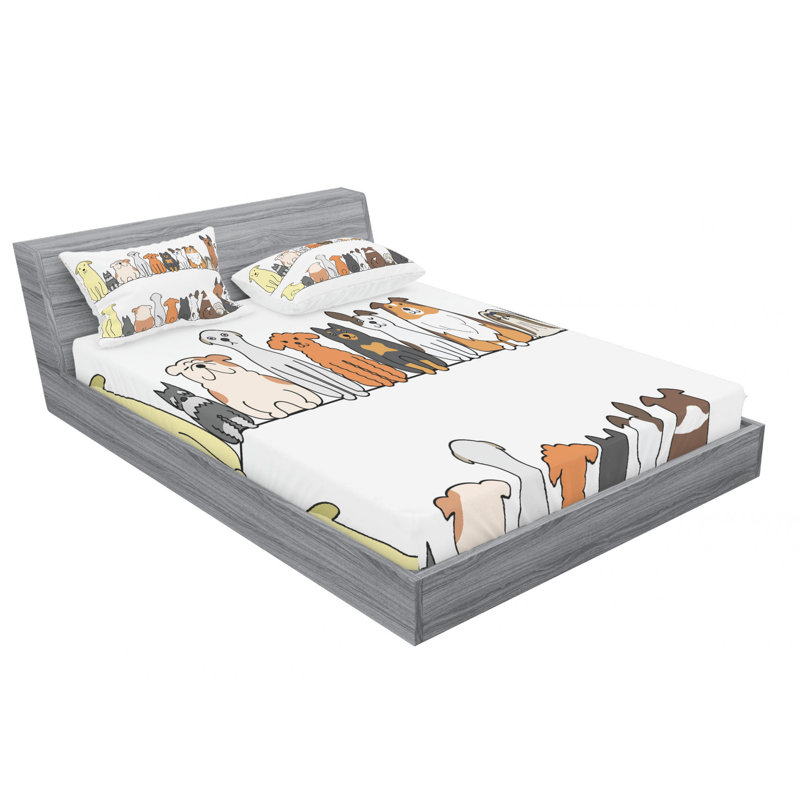 Microfiber Sheet Set, Full Sheet Set with Fitted Sheet