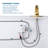 Automatic Sensor Bathroom Faucets Touchless Centerset Bathroom Faucet with Cover Plate-105300103