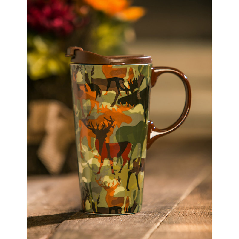 Grande tasse de voyage en camouflage de bois Glendo