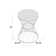 Powder-Coated Iron Side Table with Hourglass Shape & Open Cage Design