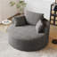 Fauteuil simple 50 po en éponge Corduroy - sans assemblage requis, fauteuil d'appoint moderne moelleux pour le salon, la chambre à coucher et le cinéma maison (pas un fauteuil pivotant)-1058913767
