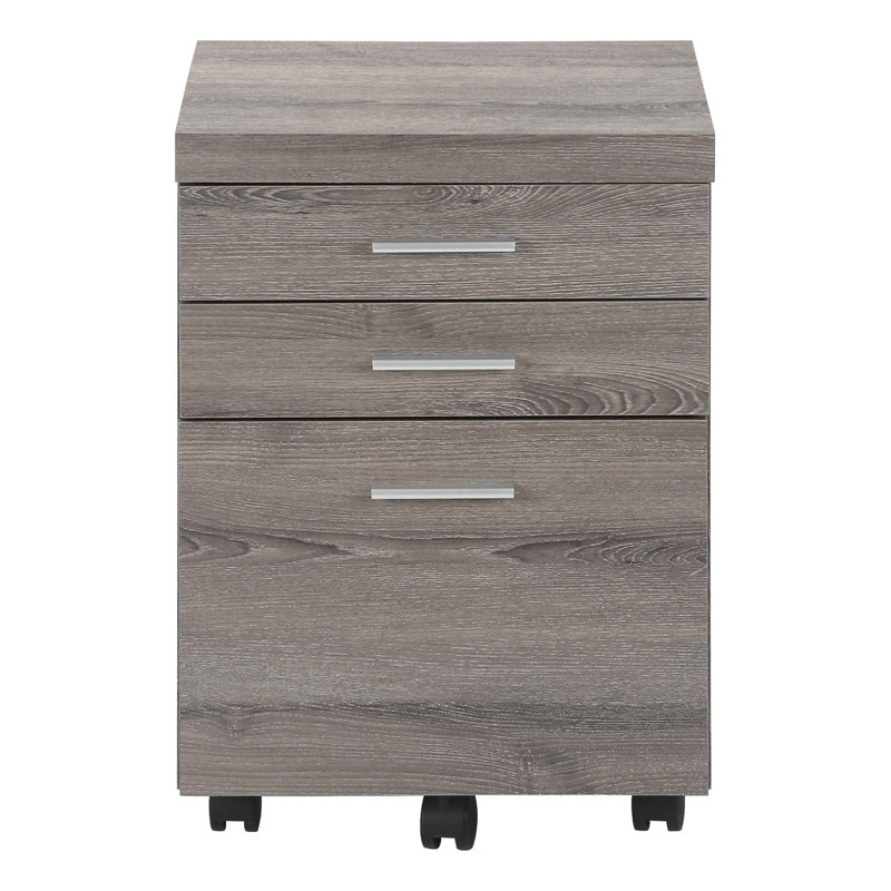 Classeur mobile contemporain à roulettes avec tiroirs de rangement et support d'imprimante pour le travail de bureau moderne