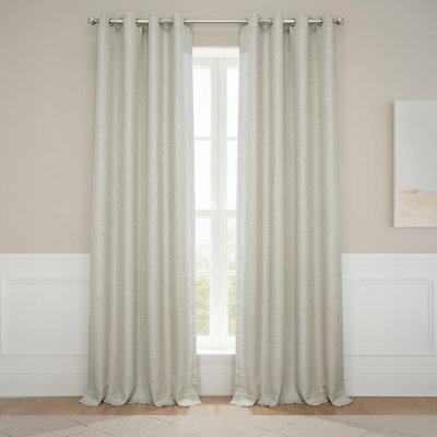 Oneridge Room-Darkening Faux Linen Curtains