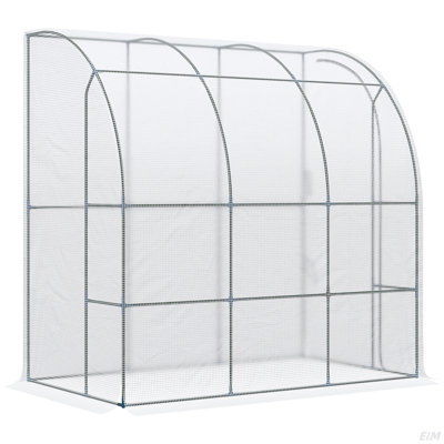 Serre 7 'x 4' x 7 'd'extérieur Lean To Greenhouse