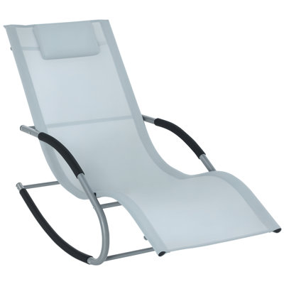 Chaise berçante inclinable avec fauteuil amovible et chaise berçante d'extérieur à zéro gravité Abdurraheem