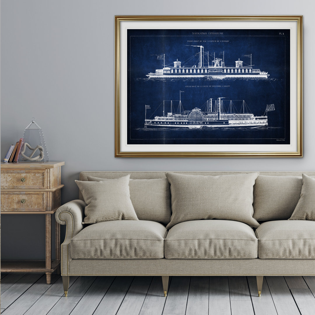 " Vintage Italian Steamboat Stencil II " Wexford Home 