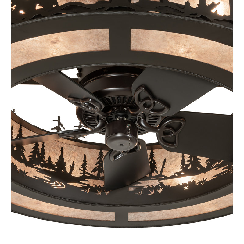 45" Wide Tall Pines Chandel-Air, 10.5" H x 25" W x 25" D, Oil Rubbed Bronze