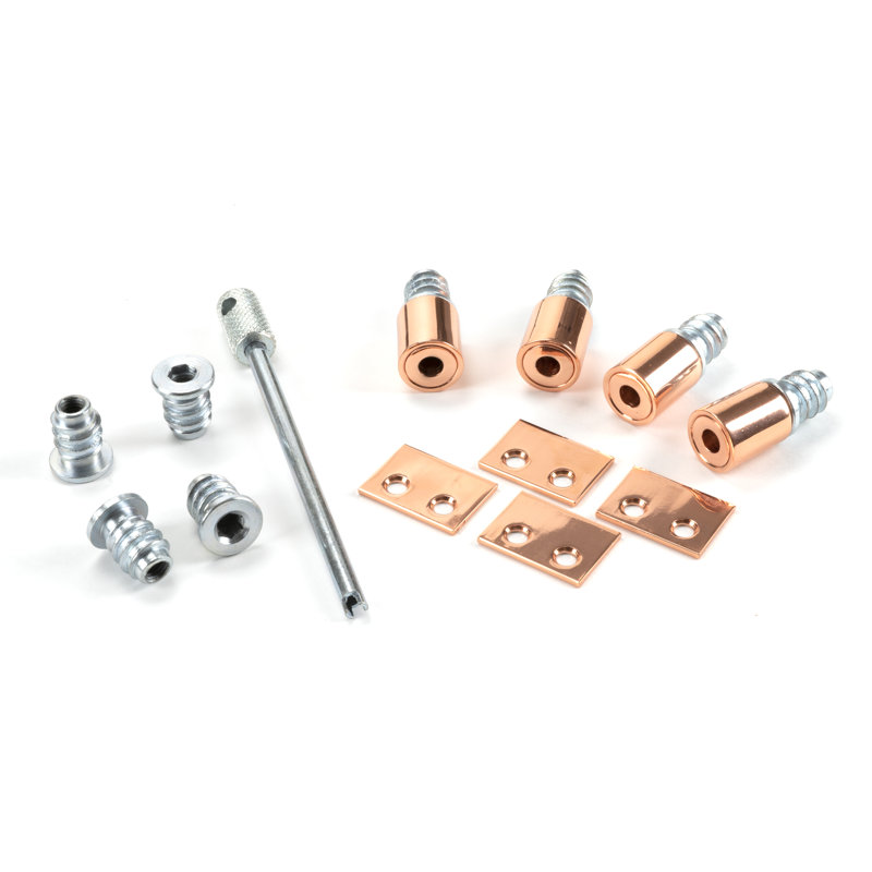 Secure Stops Door Accessory, Polished Bronze