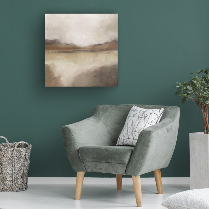 Line And Brush My View Dreams Canvas Art, 14" H x 14" W