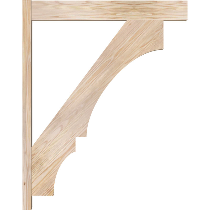 Bloc balboa rustique en bois rustique, P 30 po x H 38 po, Sapin Douglas de 5 1/2 po (lisse)