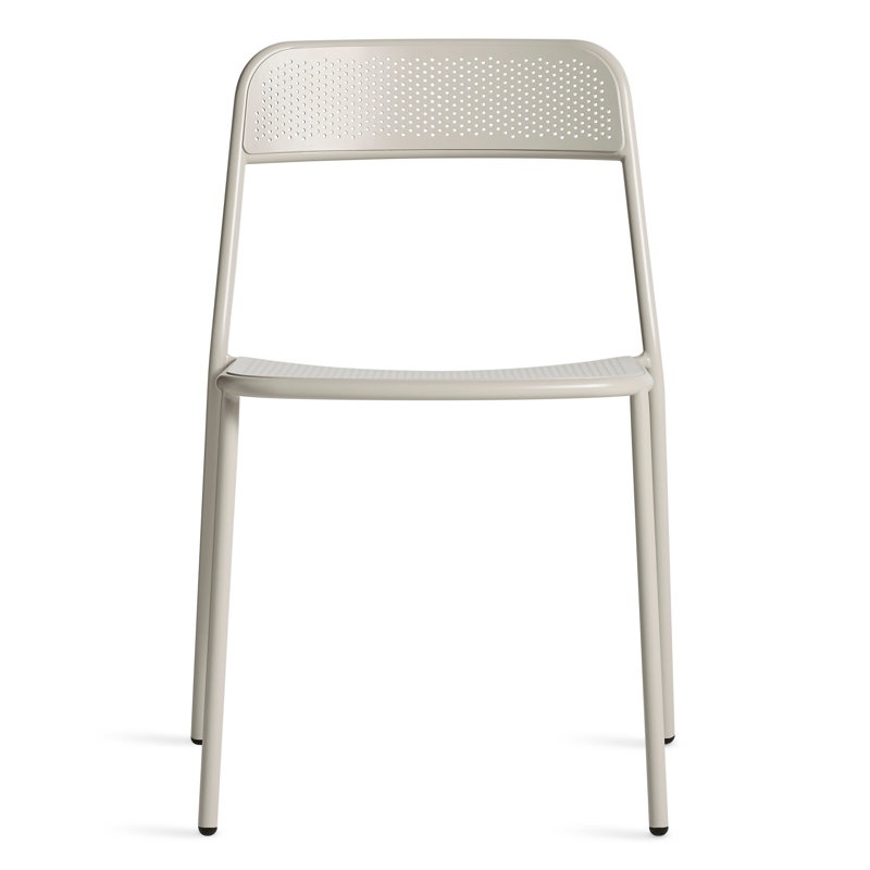 Trim Outdoor Dining Side Chair, Putty