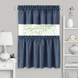 Tailored 58'' W Kitchen Curtain