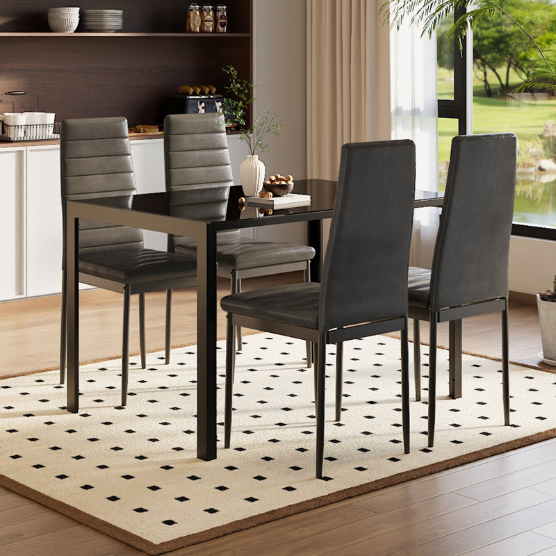 4 - Person Dining Set, 75cm x 120cm x 80cm