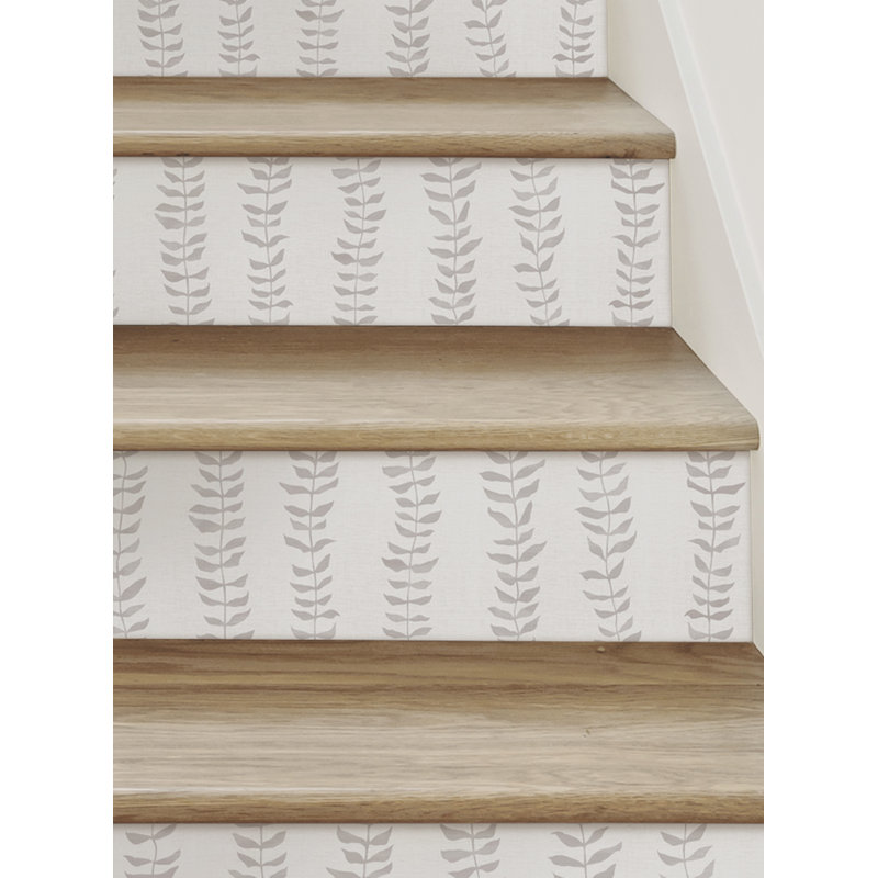 Adhésif décoratif peler et coller Allicen, H 7,5 po x l 48 po, gris