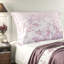 Ensembles de literie pour lit simple en microfibre douce, motif floral rose pour la maison
