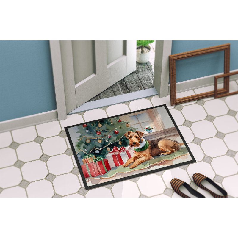 Jermarcus Non-Slip Christmas Doormat, 18" W x 27" L