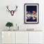 Fireworks Above the Chicago in Abstract - Picture Frame Graphic Art Print-55730646-55730650