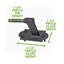 3.5" H x 12" W Surface Mount Single Door Hinge