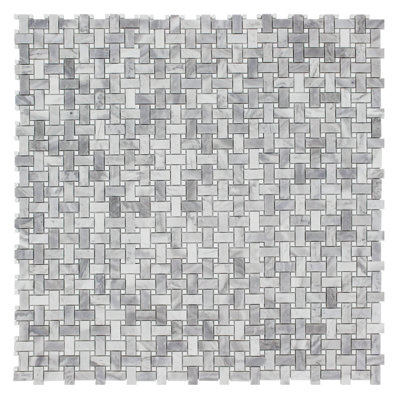 1" x 2" Marble Basketweave Mosaic Wall & Floor Tile