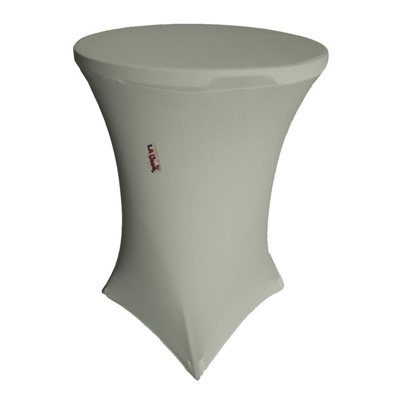 Round Tablecloth, Light Gray, 32" R x 42" H