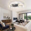 Ventilateur de plafond encastré à intensité variable avec lumières DEL Kordae-12551998-12551997