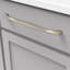 Poignée à poignée Twist Collection - Poignée d'armoire centrale à centrale de 12 po en nickel satiné - Quincaillerie transitionnelle pour tiroirs et armoires-116642470-21357171