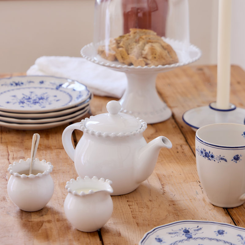 Pearl Creamer, White