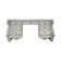 Carvajal Transitional 7-Drawer Vanity Desk with Oversized Scrolled Legs
