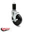 Roulettes pivotantes extensibles en caoutchouc dur de 5 pouces de 1 3/8 po avec frein SCC / SCC-EX20S514-HRS-TLB-MTG45