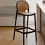 Chaise d'appoint à dossier en échelle noire (ensemble de 2)-1654177420-1654177427