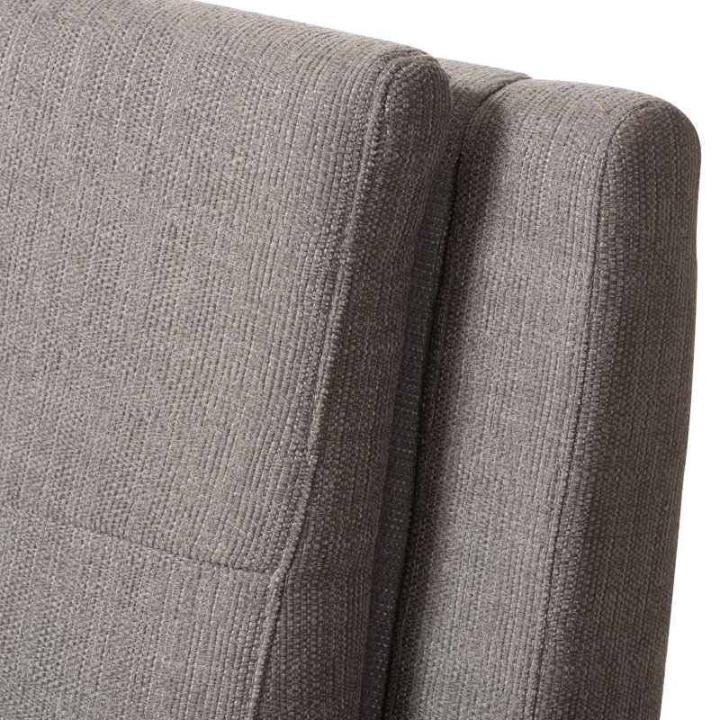 Upholstered Standard Bed with Drawers, Queen