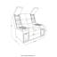 Fauteuil inclinable électrique noir
