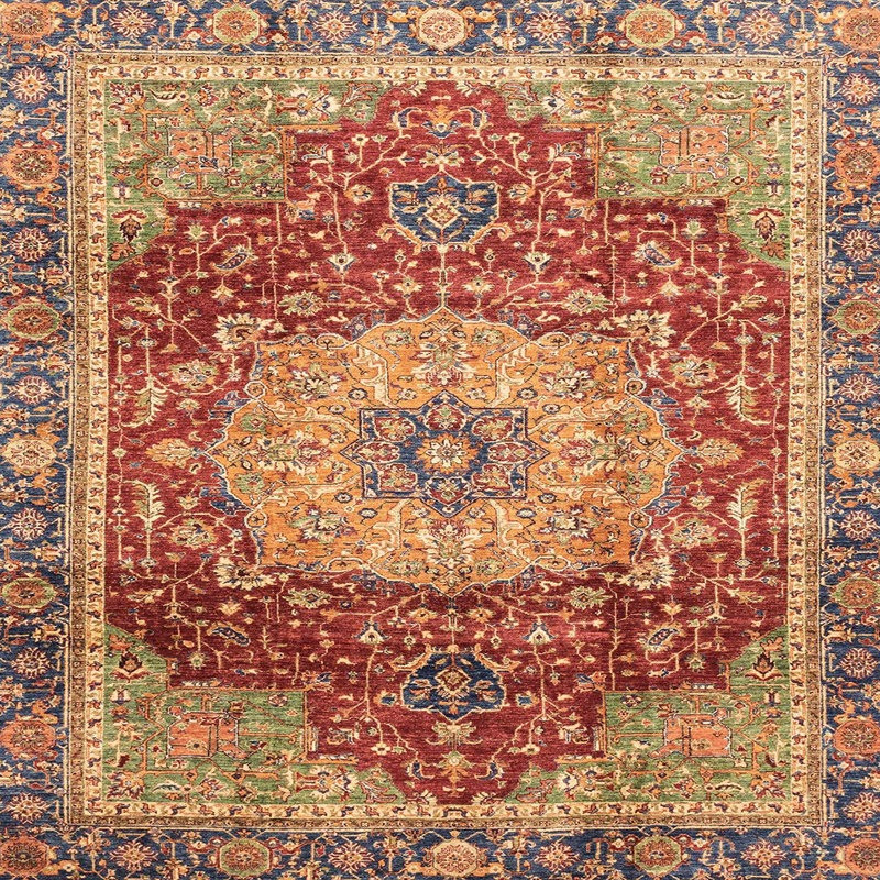 Oriental Indoor Rug, Square 3'