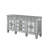 Motana 68"L Rectangular 6-Drawer Server in Mirrored and Antique Platinum