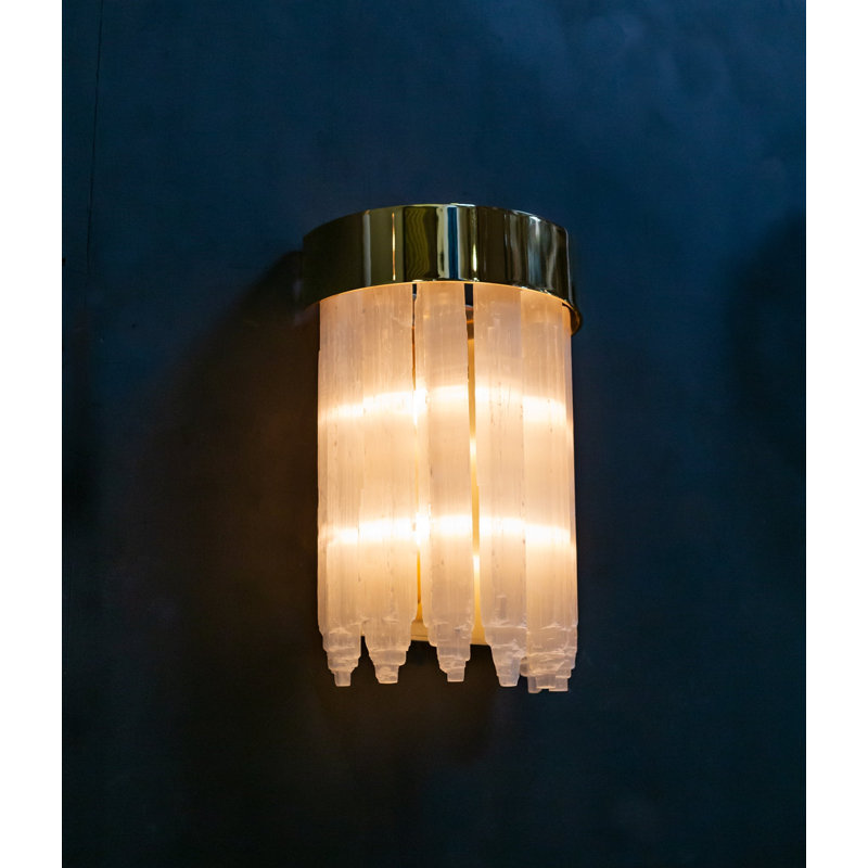 Celine 2 - Light Flush Mounted Sconce, Polished Brass