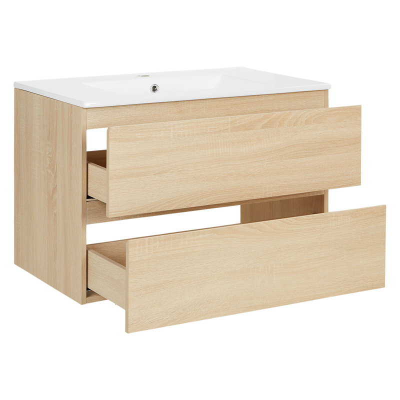 Amogha 80.5 mm Wall Mounted Single Vanity
